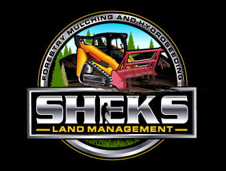 Sheks Land Management logo design by LucidSketch