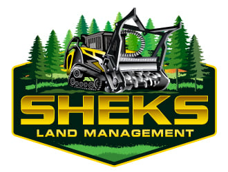 Sheks Land Management logo design by Sandip