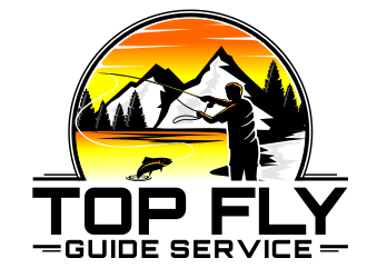 Top Fly Guide Service logo design by rgb1