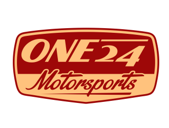 ONE24 Motorsports logo design by Gopil