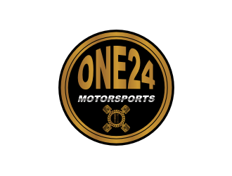 ONE24 Motorsports logo design by xorn