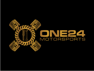 ONE24 Motorsports logo design by xorn