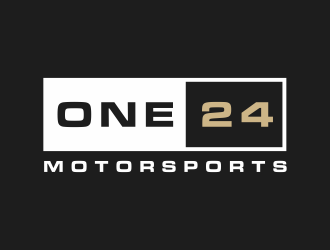 ONE24 Motorsports logo design by ozenkgraphic