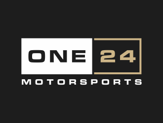 ONE24 Motorsports logo design by ozenkgraphic