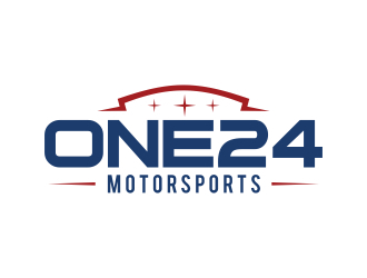 ONE24 Motorsports logo design by naldart