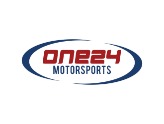 ONE24 Motorsports logo design by naldart