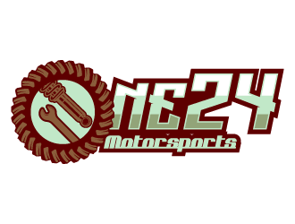 ONE24 Motorsports logo design by PRN123