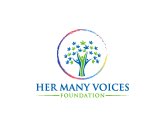 Her Many Voices Foundation logo design by Creativeminds