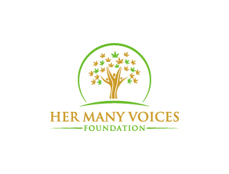 Her Many Voices Foundation logo design by Creativeminds