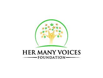 Her Many Voices Foundation logo design by Creativeminds