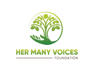 Her Many Voices Foundation logo design by yondi