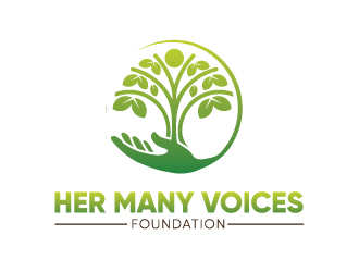 Her Many Voices Foundation logo design by yondi