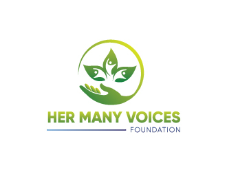 Her Many Voices Foundation logo design by yondi