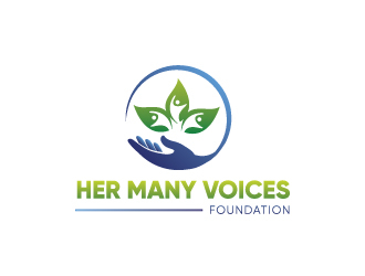 Her Many Voices Foundation logo design by yondi