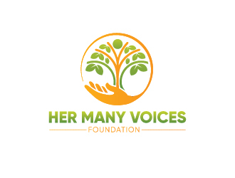 Her Many Voices Foundation logo design by yondi