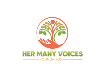 Her Many Voices Foundation logo design by yondi