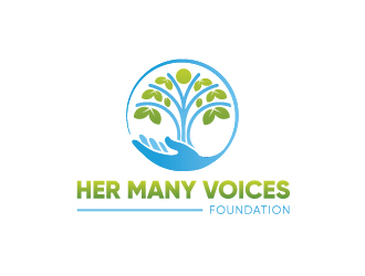 Her Many Voices Foundation logo design by yondi