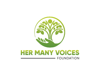 Her Many Voices Foundation logo design by yondi