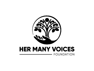 Her Many Voices Foundation logo design by yondi