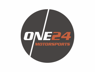 ONE24 Motorsports logo design by Zeratu