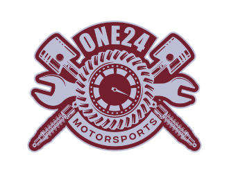 ONE24 Motorsports logo design by nona