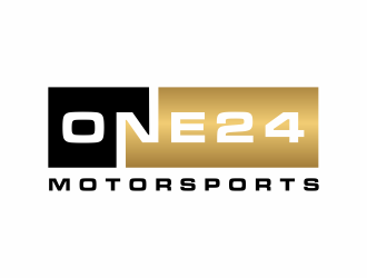 ONE24 Motorsports logo design by ozenkgraphic