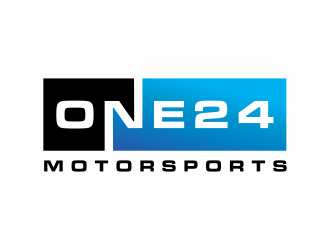 ONE24 Motorsports logo design by ozenkgraphic