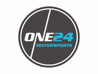 ONE24 Motorsports logo design by Zeratu