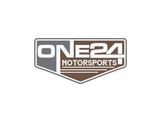 ONE24 Motorsports logo design by oke2angconcept