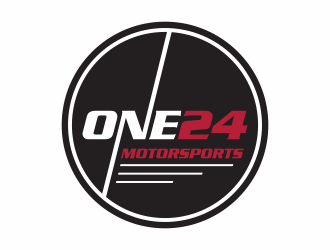 ONE24 Motorsports logo design by Zeratu