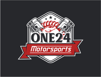 ONE24 Motorsports logo design by onamel