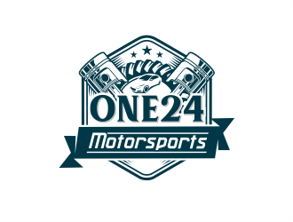 ONE24 Motorsports logo design by onamel