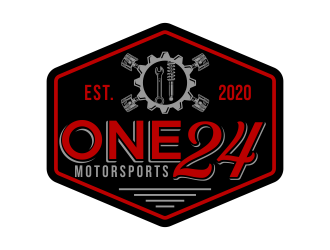 ONE24 Motorsports logo design by done