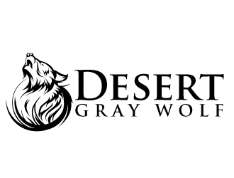 Desert Gray Wolf  logo design by ElonStark