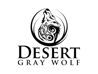 Desert Gray Wolf  logo design by ElonStark