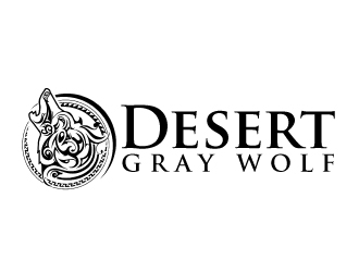 Desert Gray Wolf  logo design by ElonStark