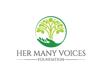 Her Many Voices Foundation logo design by yondi