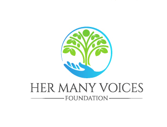 Her Many Voices Foundation logo design by yondi