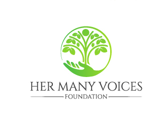 Her Many Voices Foundation logo design by yondi