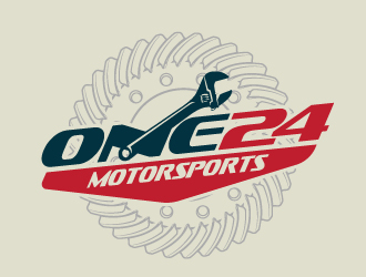 ONE24 Motorsports logo design by aRBy