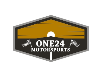 ONE24 Motorsports logo design by ian69