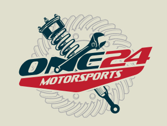 ONE24 Motorsports logo design by aRBy