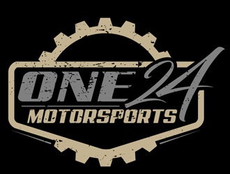 ONE24 Motorsports logo design by DreamLogoDesign