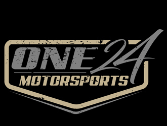 ONE24 Motorsports logo design by DreamLogoDesign