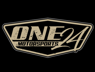 ONE24 Motorsports logo design by DreamLogoDesign