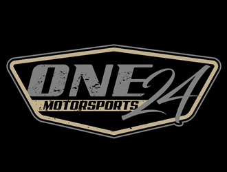 ONE24 Motorsports logo design by DreamLogoDesign