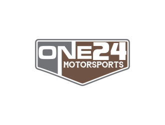 ONE24 Motorsports logo design by oke2angconcept