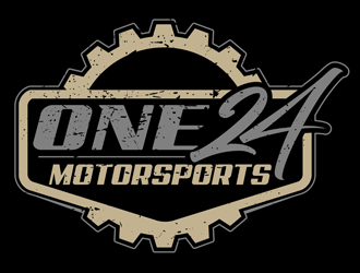 ONE24 Motorsports logo design by DreamLogoDesign