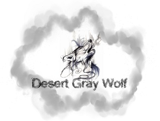 Desert Gray Wolf  logo design by bulatITA