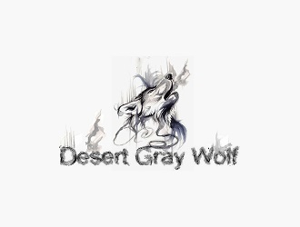 Desert Gray Wolf  logo design by bulatITA